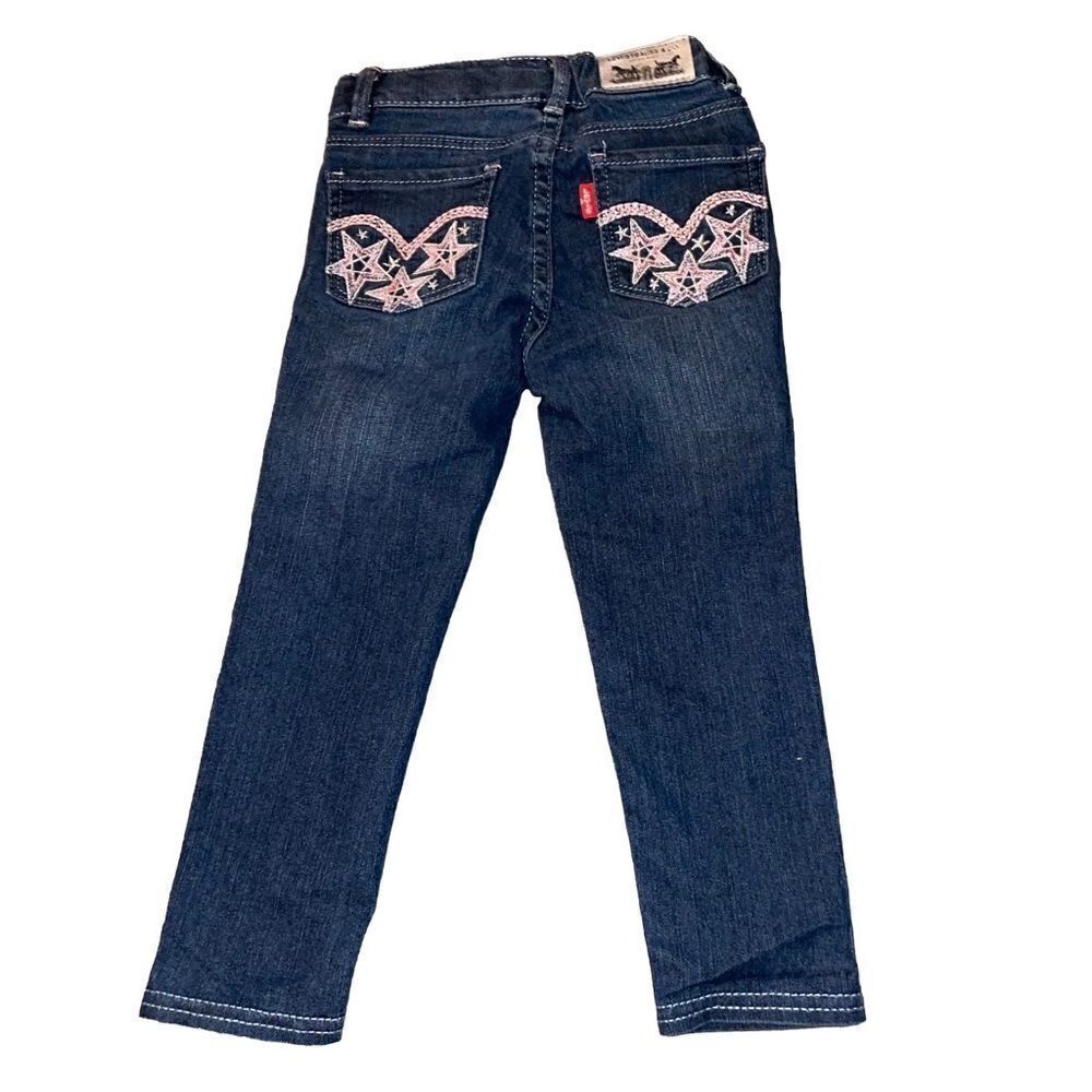 Levi’s Denim Legging With Pink Pockets Size 3T